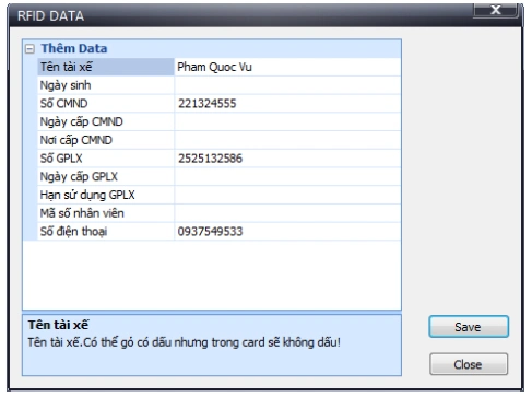 lập trình Adsun TMS-T89 tài xế