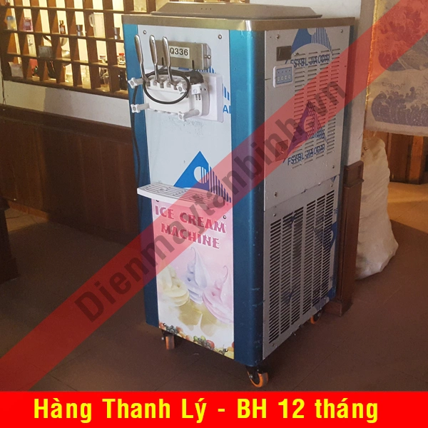 Bán Máy làm kem tươi cũ 3 màu 2 lốc lạnh BQ336 (mới 99%) Bán Máy làm kem tươi cũ 3 màu 2 lốc lạnh BQ336 (mới 99%)