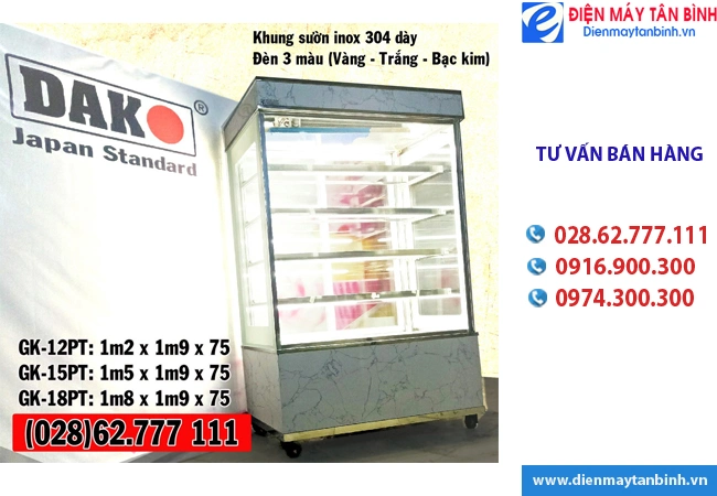 Tủ trưng bày bánh kem và bánh sinh nhật