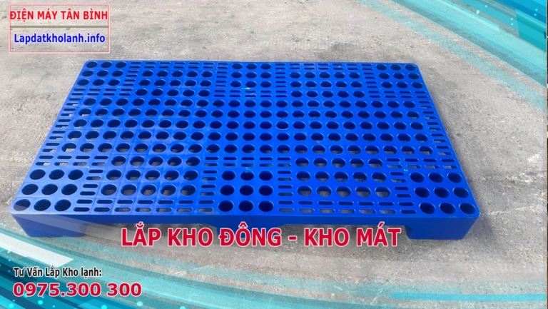 Pallet lót sàn nhựa nguyên sinh dành cho kho lạnh