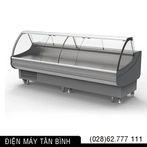Tủ mát kính cong trưng bày thịt heo bò CP Vissan