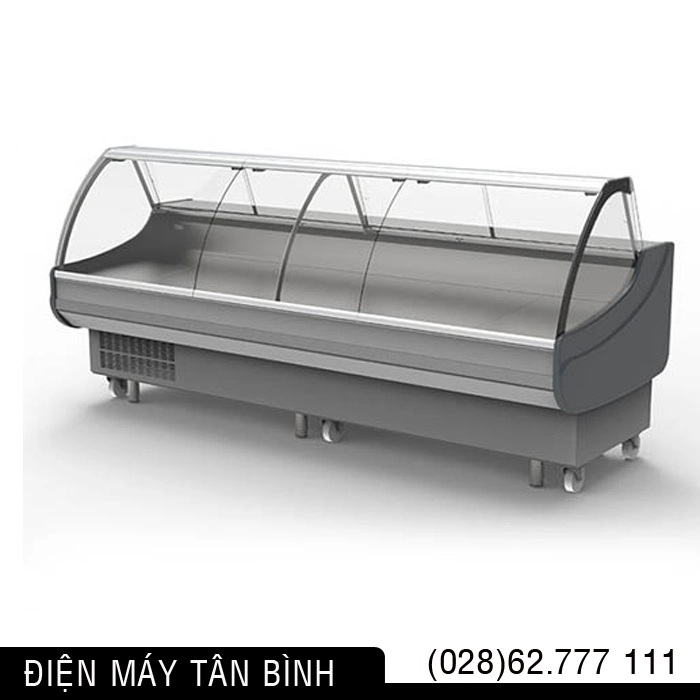 tủ trưng bày thịt heo