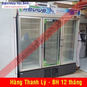 Tủ mát cũ Alaska có 3 cửa kính trưng bày 1500 lít