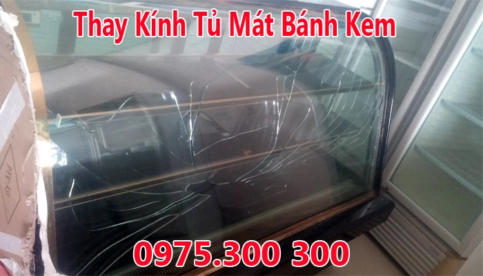 Thay kính tủ mát bị bể