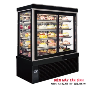 Tủ bánh kem 5 tầng cửa lùa trước giá rẻ ( Ngang m8)