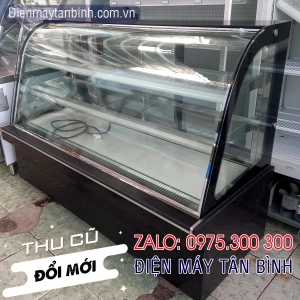 Tủ bánh kem cũ kính cong 1m8 Wusheng Hương Việt