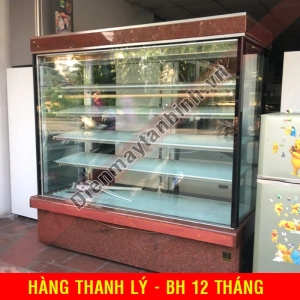 Tủ mát cũ bánh kem 5 tầng Đài Loan (Kính Vuông)
