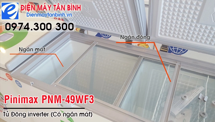 Tủ đông 2 ngăn Pinimax PNM-49WF3