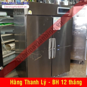 Tủ đông inox cũ 1000 lít 4 cửa hiệu LG