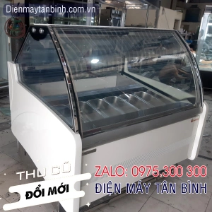Tủ đông cũ kính cong EasyBest 14 khay kem cứng