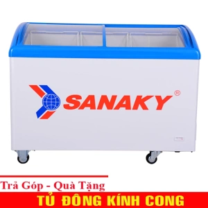 Tủ Đông kem Kính cong Sanaky VH-382K - Kính lùa