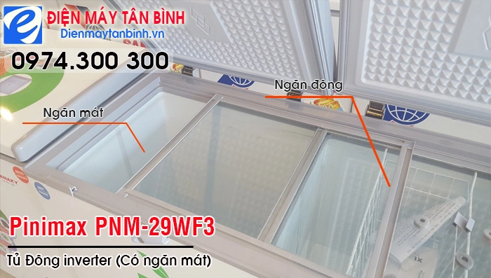 Tủ đông 2 ngăn Pinimax PNM-29WF3