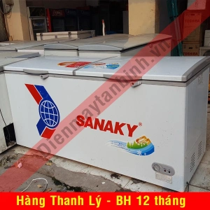 Tủ đông cũ Sanaky 800 lít dàn lạnh ống đồng