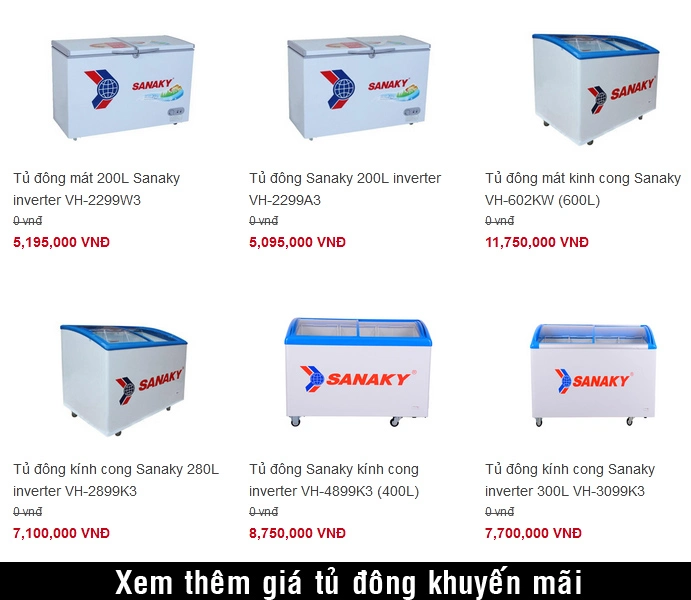 tủ đông tủ đông