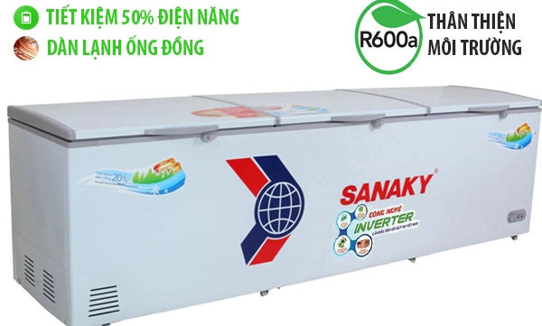 tủ đông sanaky 1000 lít tiết kiệm điện inverter