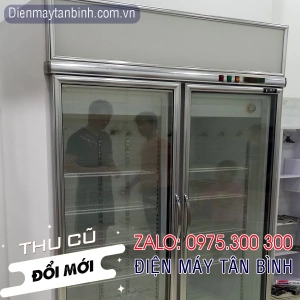 Tủ mát cũ bánh kem 2 cánh Đài Loan Ruey Shing