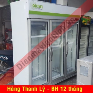 Tủ mát cũ 3 cửa 1500 lít Okiwi (mới 90%)