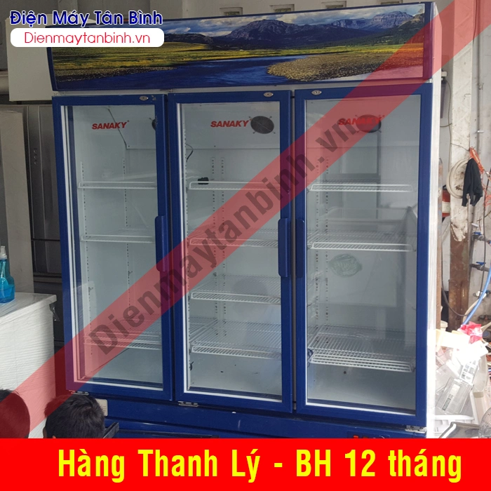 Bán thanh lý Tủ mát cũ 3 cửa Sanaky 1500 lít Bán thanh lý Tủ mát cũ 3 cửa Sanaky 1500 lít