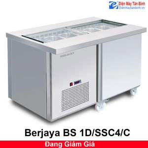 Tủ mát inox bàn thớt có khay Berjaya BS 1D/SSC4/C