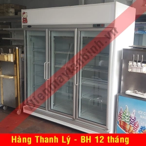 Thanh lý Tủ mát cũ 3 cửa 1500 lít Carrier