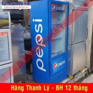 Tủ mát cũ trưng bày nước ngọt Pepsi (mới 95%)