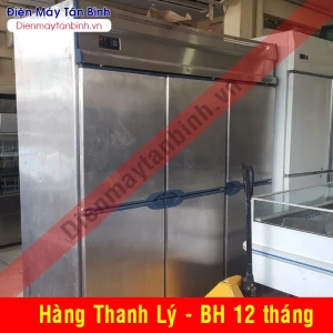 Tủ mát cũ inox 6 cánh cửa Berjaya 1500 lít