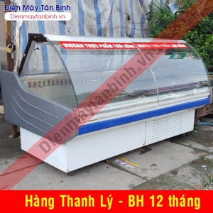 Tủ mát thịt nguội cũ kính cong Kingsun (mới 90%)