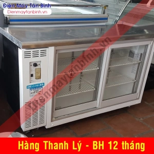 Thanh lý Tủ mát cũ inox nằm ngang (Made in Japan)