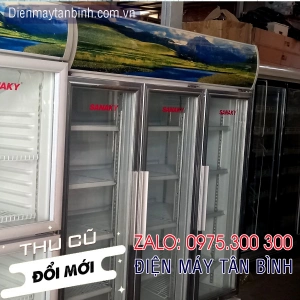 Bán Tủ mát cũ 3 cánh Sanaky 1500 lít giá rẻ