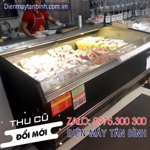 Tủ đông dạng hở không cửa trưng bày thực phẩm