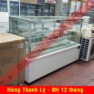Tủ mát cũ kính vuông trưng bày Kingsun