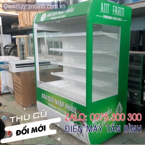 Tủ mát cũ Visson dài 1m8 trưng bày thực phẩm siêu thị