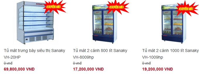Tủ mát trưng bày nước ngọt sữa Tủ mát trưng bày nước ngọt sữa