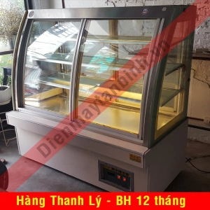 Tủ mát cũ trưng bày thức ăn tự chọn Buffet