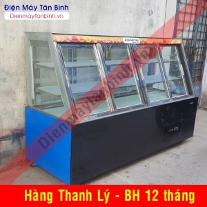 Tủ mát cũ trưng bày Xiên Que, bánh ngọt