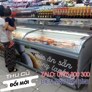 Tủ đông cũ nằm kính cong IARP dài 2m5 đông sâu