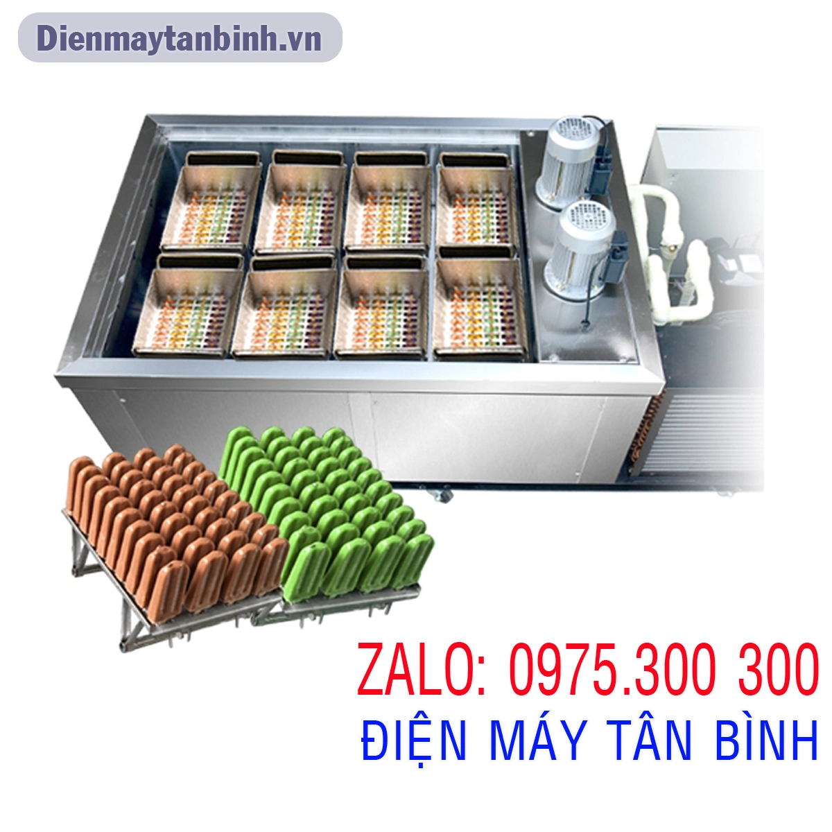 máy làm kem cây 8 khuôn