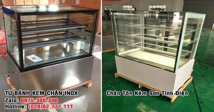 Top 5 mẫu tủ bánh kem mini 3 tầng dài m2 dành cho quán cafe bánh kem